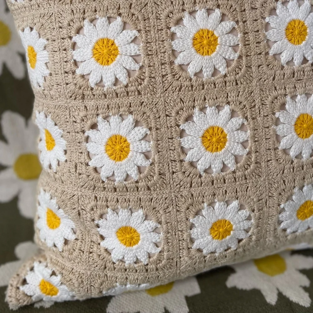 Crochet Throw Pillow - Picture 2 of 5